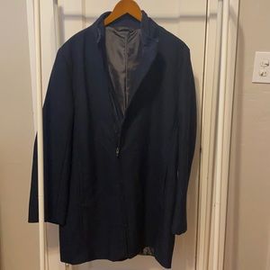 Zara Men’s Trench Coat Navy SZ XXL